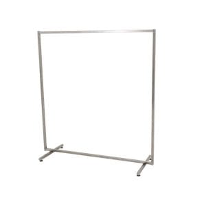 1.45m White Garment Rail