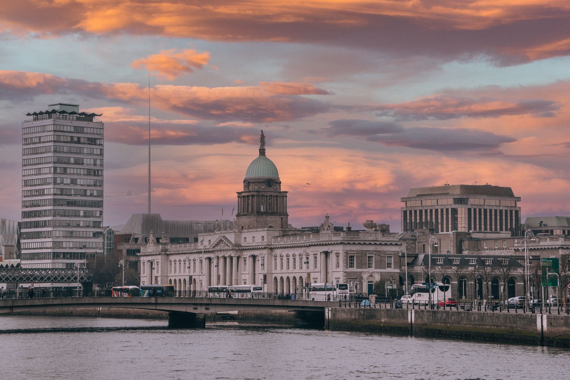 The Custom House on the River Liffey, Dublin