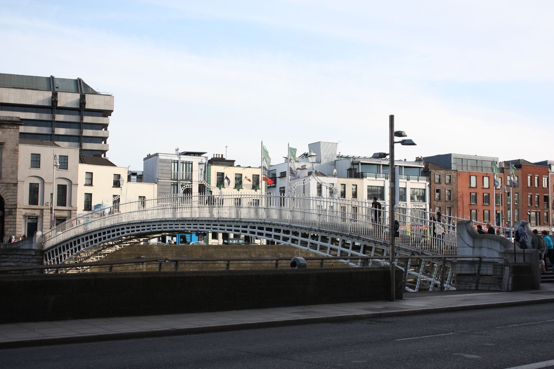 Ha'penny Bridge over the River Liffey, Dublin