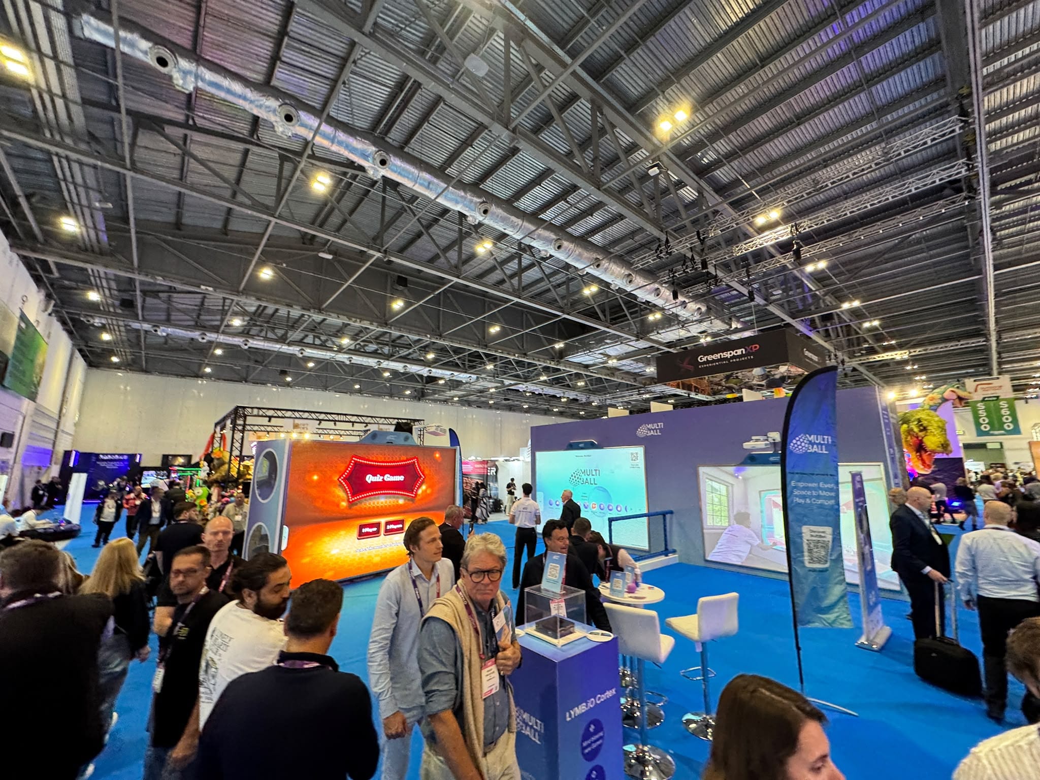Visitors on the Multiball stand at IAAPA Expo Europe 2026, ExCeL London